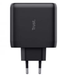Trust Зарядное устройство сетевое Maxo 65Вт, 2xUSB-C PD, чорный