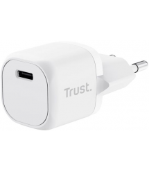 Trust Зарядное устройство сетевое Maxo 20Вт, USB-C PD, белый