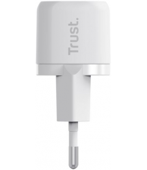 Trust Зарядное устройство сетевое Maxo 20Вт, USB-C PD, белый