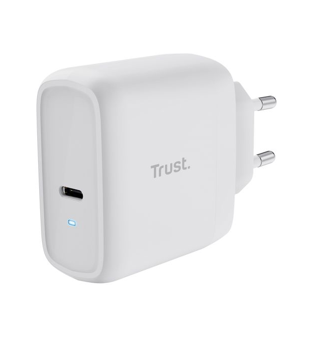Trust Зарядное устройство сетевое Maxo 65Вт, USB-C PD, білий