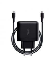 Trust Зарядное устройство сетевое Maxo 65Вт, USB-C PD, черный