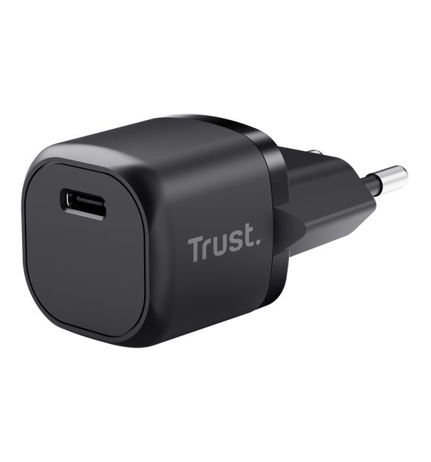 Trust Зарядное устройство сетевое Maxo 20Вт, USB-C PD, чорний