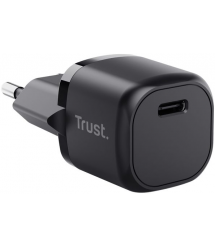 Trust Зарядное устройство сетевое Maxo 20Вт, USB-C PD, чорний