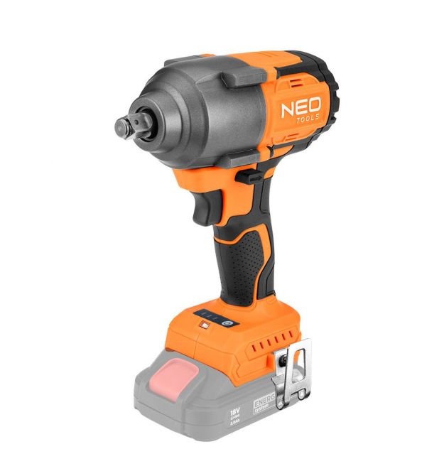Neo Tools Гайковерт ударный Energy+ 18В бесщеточный 2400об·мин 850Нм 1/2" 3 скорости 1.8кг без АКБ и ЗП Neo Tools Гайковерт ударный Energy+ 18В бесщеточный 2400об·мин 850Нм 1/2" 3 скорости 1.8кг без АКБ и ЗП