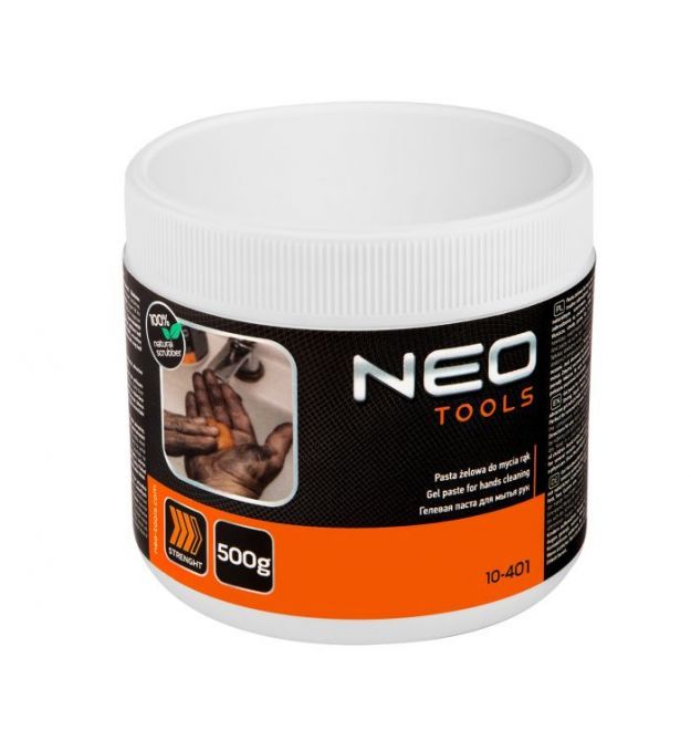 Neo Tools Гель-паста для мытья рук, 500г, абразивная, нейтральный рН, оранжевый цвет