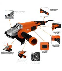 Neo Tools Шлифмашина угловая 230мм 3000Вт 6600об·мин 5.6кг