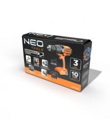 Neo Tools Шуруповерт-дрель аккумуляторная Energy+ 18В безщеточная 100Нм 0-480·0-1900об·мин 1.56кг без АКБ и ЗП
