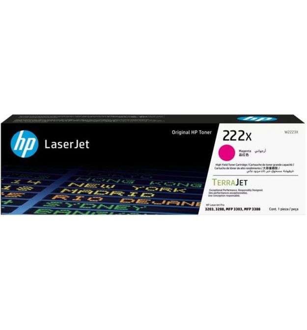 HP Картридж 222X CLJ Pro 3203/3303 Magenta (2500стр)