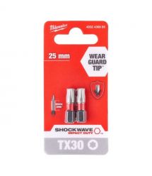 Milwaukee Биты Shockwave, набор 2шт, Torx T30х25мм