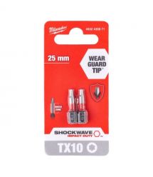 Milwaukee Биты Shockwave, набор 2шт, Torx T10х25мм