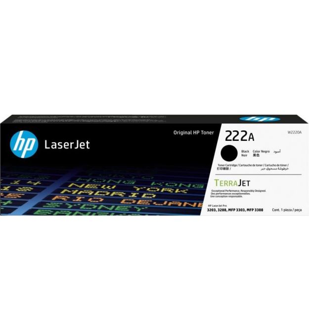 HP Картридж 222A CLJ Pro 3203/3303 Black (1300стр)