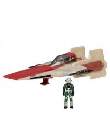 Star Wars Игровая коллекционная фигурка Small Vehicle Транспорт и фигурка A-Wing 7.5см