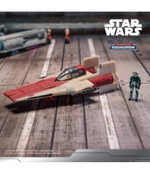 Star Wars Игровая коллекционная фигурка Small Vehicle Транспорт и фигурка A-Wing 7.5см
