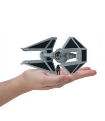 Star Wars Игровая коллекционная фигурка Small Vehicle Транспорт и фигурка TIE Interceptor 7.5см