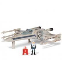 Star Wars Игровая коллекционная фигурка Medium Vehicle Транспорт и фигурка X-Wing (Blue 1) + Antoc Merric & R2-R9 12.5см