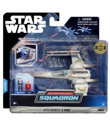 Star Wars Игровая коллекционная фигурка Medium Vehicle Транспорт и фигурка X-Wing (Blue 1) + Antoc Merric & R2-R9 12.5см