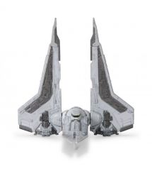 Star Wars Игровая коллекционная фигурка Medium Vehicle Транспорт и фигурка Kom'rk-Class Mandalorian Starfighter 12.5см