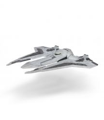 Star Wars Игровая коллекционная фигурка Medium Vehicle Транспорт и фигурка Kom'rk-Class Mandalorian Starfighter 12.5см