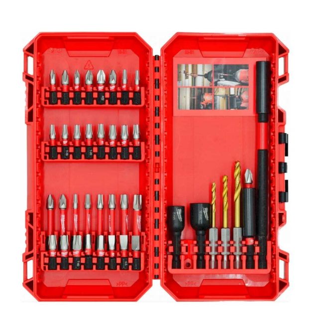 Milwaukee Набор бит и сверл Shockwave, 40шт, сталь, кейс