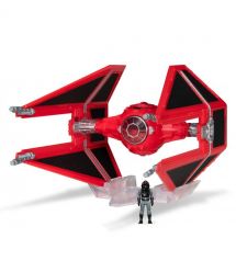 Star Wars Игровая коллекционная фигурка Small Vehicle Транспорт и фигурка Royal Guard TIE Interceptor (Rare) 7.5см