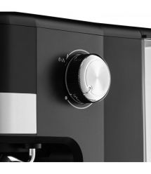 ARDESTO Кофеварка рожковая Steel Collection 1.5л, молотый, ручной капучинатор, черно-серебристый