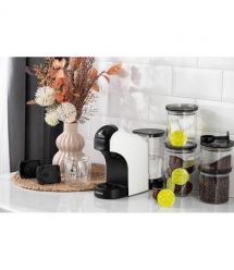 ARDESTO Кофеварка капсульная, 0.8л, капсулы Nespresso, Nescafe Dolce Gusto, молотый кофе, сенсорное управление, белый