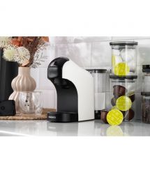 ARDESTO Кофеварка капсульная, 0.8л, капсулы Nespresso, Nescafe Dolce Gusto, молотый кофе, сенсорное управление, белый