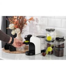 ARDESTO Кофеварка капсульная, 0.8л, капсулы Nespresso, Nescafe Dolce Gusto, молотый кофе, сенсорное управление, белый