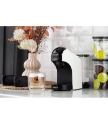 ARDESTO Кофеварка капсульная, 0.8л, капсулы Nespresso, Nescafe Dolce Gusto, молотый кофе, сенсорное управление, белый