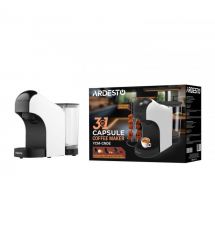 ARDESTO Кофеварка капсульная, 0.8л, капсулы Nespresso, Nescafe Dolce Gusto, молотый кофе, сенсорное управление, белый