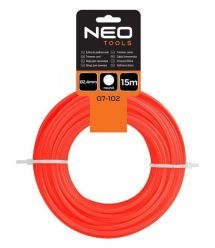 Neo Tools Леска косильная 2.4мм 15м