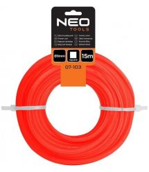 Neo Tools Леска косильная 3мм 15м
