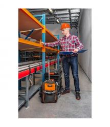 Neo Tools Каска защитная, пластик полипропилен HDPE, пряжка для регулировки, оранжевый