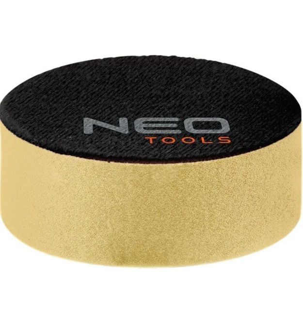 Neo Tools Диск полировальный, губка мягкая, на липучке, 80x25мм