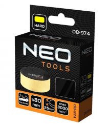 Neo Tools Диск полировальный, губка мягкая, на липучке, 80x25мм
