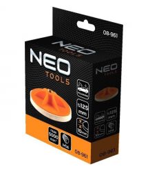 Neo Tools Диск полировальный, губка средней жесткости, M14, 125x10мм