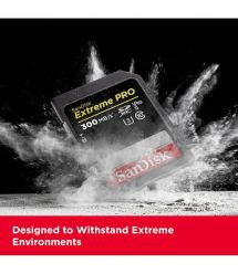 SanDisk Карта памяти SD 128GB C10 UHS-II U3 R300/W300MB/s Extreme Pro V90