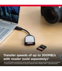 SanDisk Карта памяти SD 128GB C10 UHS-II U3 R300/W300MB/s Extreme Pro V90