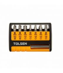 Tolsen Биты, набор 15шт, удлинитель магнитный, SL, PH, PZ, T, кейс