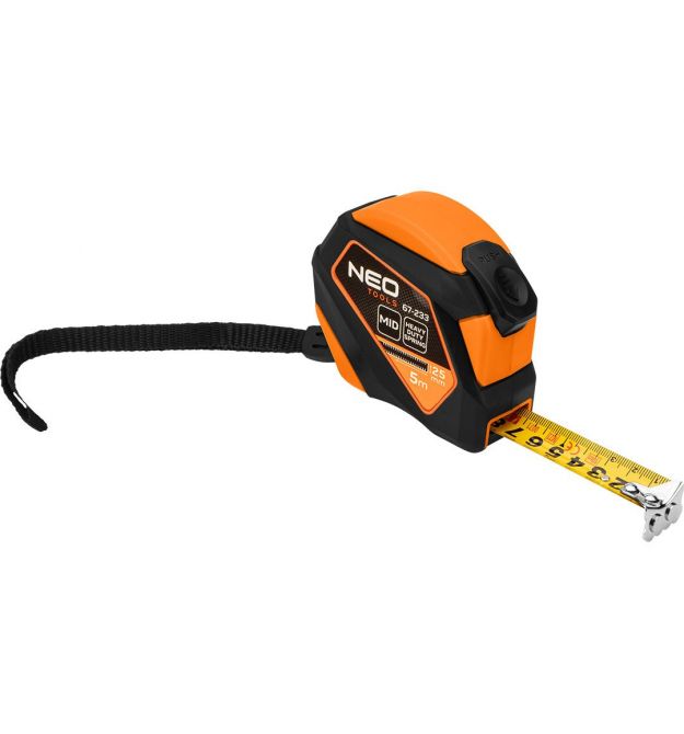 Neo Tools Рулетка, 5мx25мм, с фиксатором сматывания, магнит