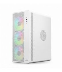 2E Gaming Корпус Credo Plus V510B без БП, 1xUSB3.0, 1х USB 2.0, 1xUSB Type-C, 4x120мм ARGB, VGA 310мм, TG Side Panel, ATX, белый