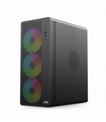 2E Gaming Корпус Credo Plus V510B без БП, 1xUSB3.0, 1х USB 2.0, 1xUSB Type-C, 4x120мм ARGB, VGA 310мм, TG Side P