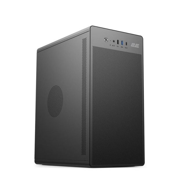 2E Корпус Credo V285B без БП, 1xUSB3.0, 1х USB 2.0, 1xUSB Type-C, 1x120мм, VGA 300мм, mATX, чёрный