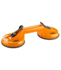 Neo Tools Присоска вакуумная, двойная, пластиковый корпус, диаметр 120мм, 80кг