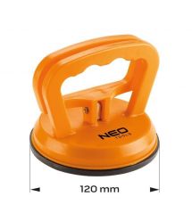 Neo Tools Присоска вакуумная, одинарная, пластиковый корпус, диаметр 120мм, 40кг