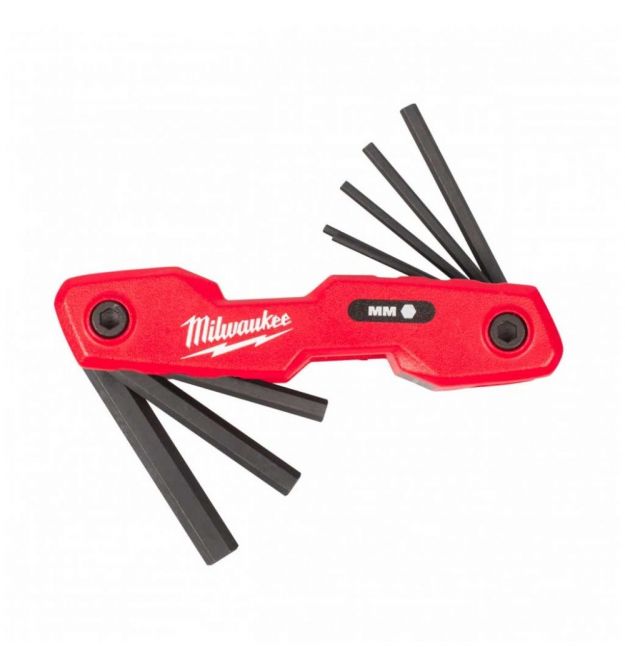 Milwaukee Ключи шестигранные, набор 8шт, 118мм, HEX1.5-8мм, складываются в корпус