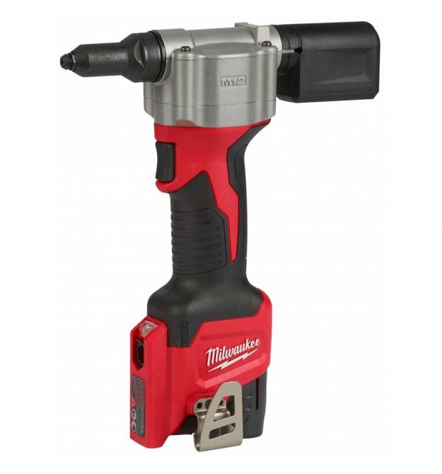 Milwaukee Заклепочник аккумуляторный M12 BPRT-201X 12В АКБ 1x2А·час ЗП C12C 2.4мм 3.2мм 4.0мм 4.8мм 2.1кг кейс