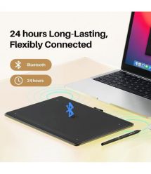 Huion Графический планшет 10.5"x6.25" Inspiroy Frego M, BT, USB-C, черный