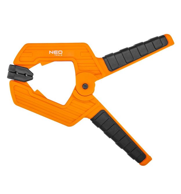 Neo Tools Струбцина, зажим пружинный, пластик, 75мм