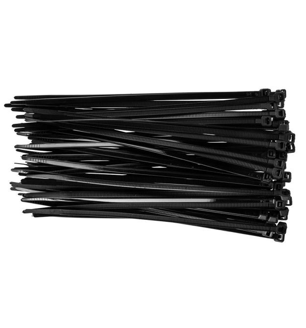 Neo Tools Хомут-стяжка, 75шт, пластик, 4.8x200мм, черный